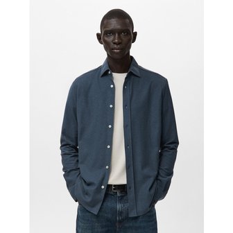 망고(MANGO) MAN 셔츠 PIQUE Medium Blue 17097885