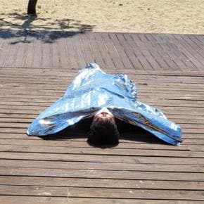 /오너클랜 캠핑 등산 비상용 은박 담요 210x130 (WA40E5E)