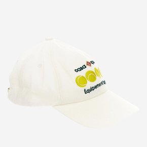 [해외배송] 카사블랑카 스포츠 테니스 볼 자수 야구모자 AF23HAT00214 WHITE