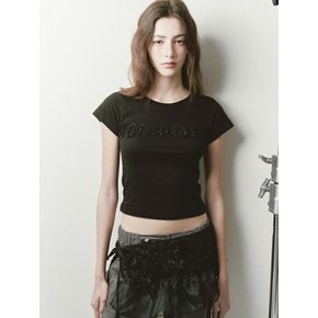 FRILL MICRO LAYERED SKIRT (BLACK)