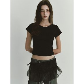 FRILL MICRO LAYERED SKIRT (BLACK)