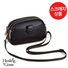 [여주점] [스크래치 상품] 소가죽 사각 크로스 핸드폰백 HGLC7995BK-S