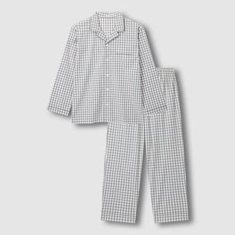 JAJU [셀럽픽] 남 코튼 스트레치 10부 파자마 세트 J216901101082