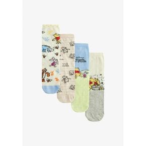 5191589 Next WINNIE THE POOH ANKLE 4 PACK REGULAR FIT - Socks blue green