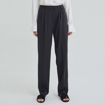 딘스 SUMMER WIDE BOYFRIEND SLACKS NAVY