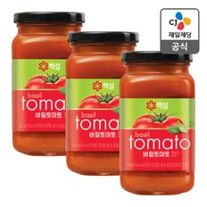 CJ제일제당 [본사배송] 백설 바질토마토 파스타소스 365g X 3개