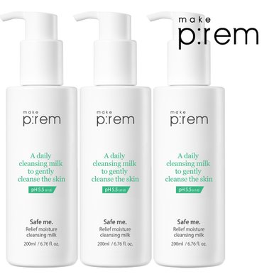 세이프 미 모이스처 클렌징 밀크 200ml 3개
