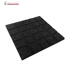 올 블랙 25T 고무매트 50x50cm 헬스장 바닥재 홈짐매트