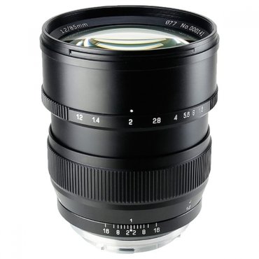  ZHONG YI OPTICS 카메라 렌즈 85mm F1.2 스피드마스터 블랙 (캐논 EF/싱글 포커스 렌즈)