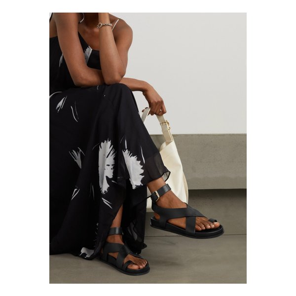 에머리 제일런 가죽 샌들 블랙 34344356236665394