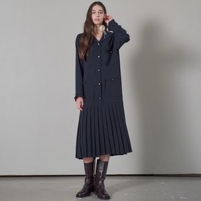 SAILOR POCKET PLEATS DRESS_NAVY