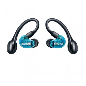  SHURE bluetooth SE21DYBL+TW2-A IPX4 슈어 이어폰 무선 이어폰 트랜스 루센트 블루 고차음성