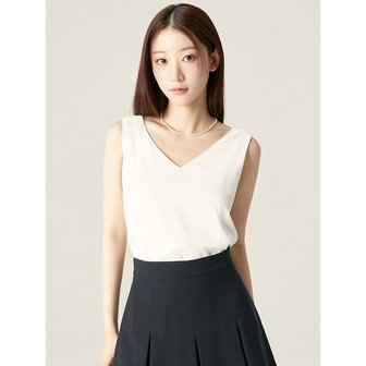 로엠 베이직 스퀘어넥 나시 블라우스_RMBNF24R02