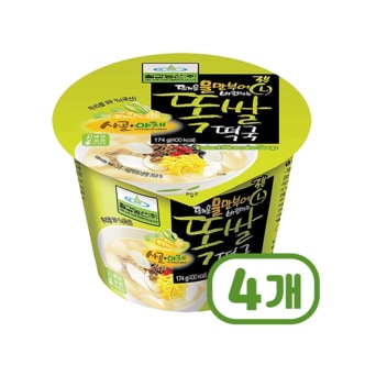  칠갑농산 똑쌀떡국 즉석용기컵 174g x 4개