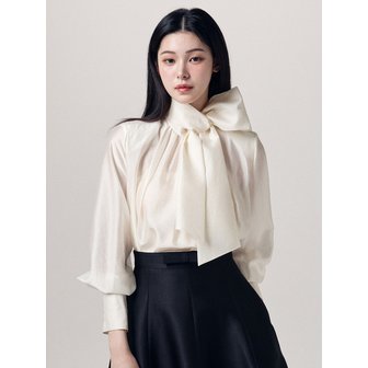 드레썸 SHINY PURE RIBBON BLOUSE