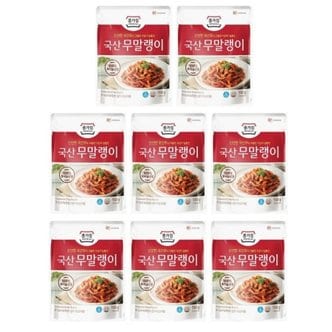  종가 국산 무말랭이 150g x 8개 맛있는 반찬 식사 혼밥 간편한 요리 가