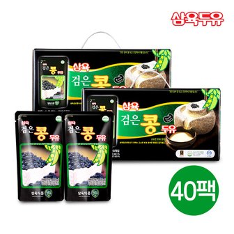 삼육두유 검은콩 두유 파우치 190ml 40팩