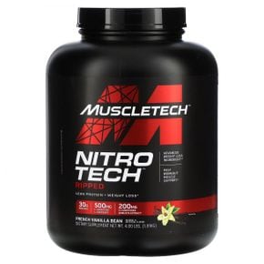 MuscleTech 니트로 테크 립트 최고의 단백질 + 체중 감량 포뮬러 프렌치 바닐라 스월 4 lbs(1.81 kg)