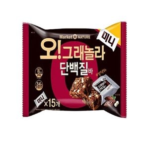 오리온 오그래놀라 단백질바 미니 15p 192g x12