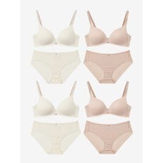 원더브라 아쿠아 V넥 노와이어 브라팬티 8종(브라4+팬티4) 택 1