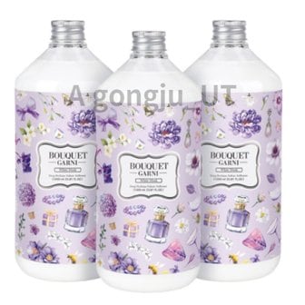  부케가르니 퍼퓸 섬유유연제 화이트머스크 1000ml 3개