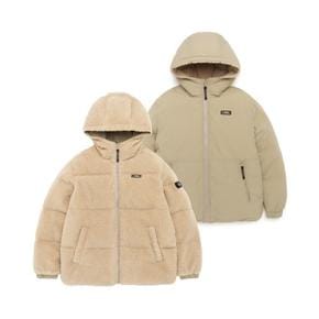 [22FW]플리스 리버시블 숏 다운 점퍼 K224UDW050-070 BEIGE