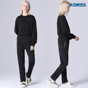 [케이스위스(K-SWISS)] 엠보싱 실버심볼 기모팬츠