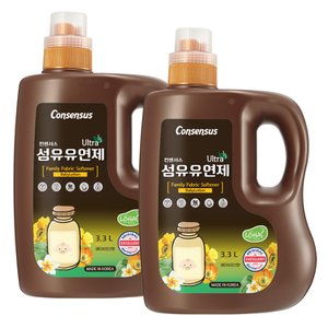 컨센서스 고농축 순한 섬유유연제 베이비로션 3.3L x2개