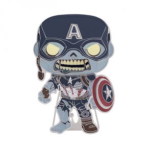 Funko Pop Sized Pin 판코 팝핀 Marvel 마블 하얏트 이프 좀비 캡틴 아메리카 피규어