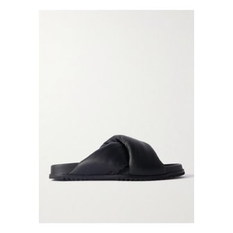 릭오웬스 도넛 그래놀라 가죽 샌들 블랙 1647597348908003