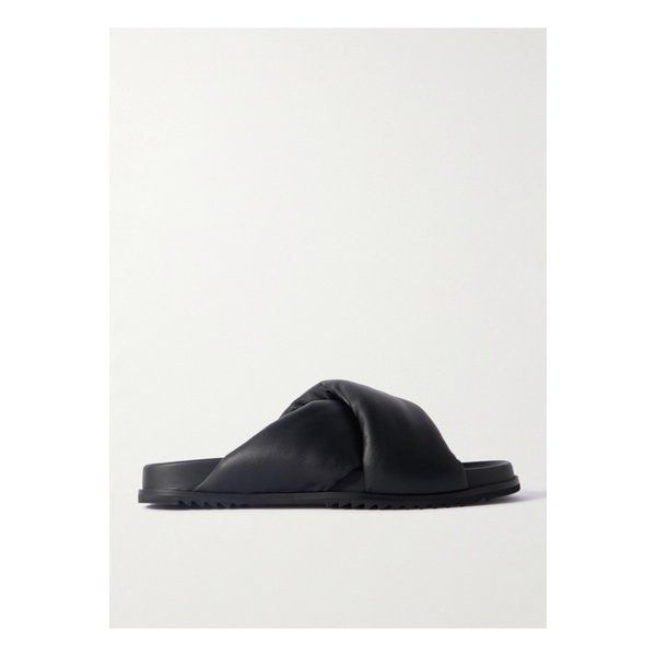 도넛 그래놀라 가죽 샌들 블랙 1647597348908003