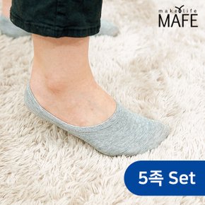 남자 여자 베이직 페이크삭스 덧신 양말 5족세트