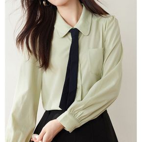 타이넥 포켓 셔츠블라우스 D951ED_P415174608
