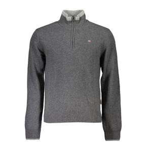 4703451 Napapijri Elegant Half Zip Sweater with Bold Mens Accents