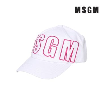 트래드후스 [MSGM] 빅 로고 캡 화이트 키즈모자 아동모자 여성모자 키즈볼캡