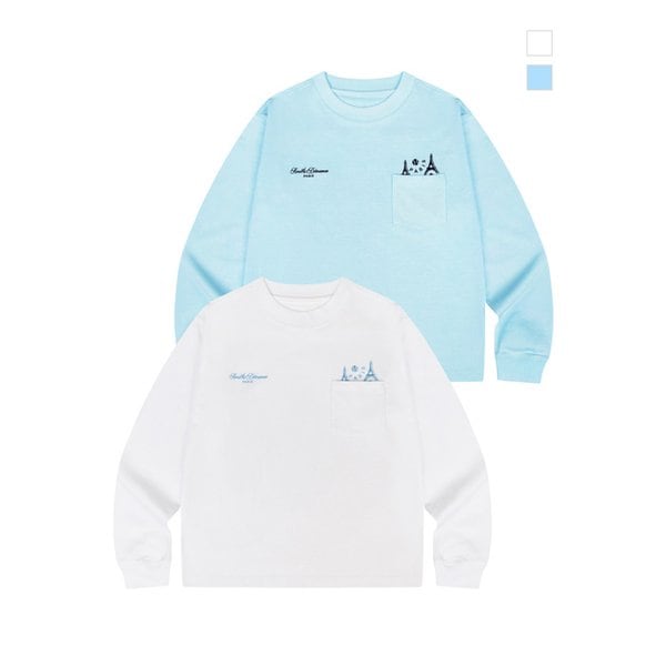 [남녀공용] PARIS 포켓 심볼 롱 슬리브