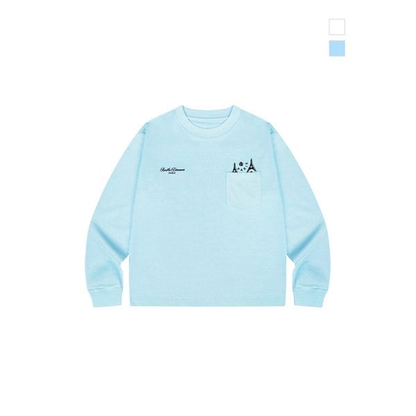 [남녀공용] PARIS 포켓 심볼 롱 슬리브