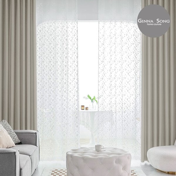 발렌시아 암막커튼+코디커튼 풀세트 중형