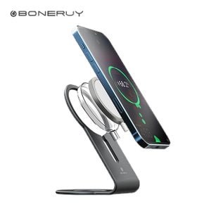 Boneruy 애플 MagSafe 맥세이프 무선충전기 전용 메탈릭 거치대 홀더