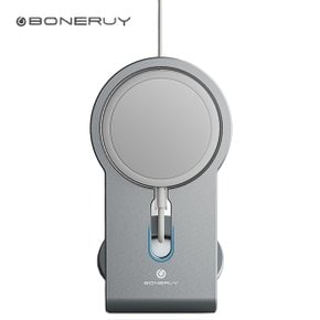 Boneruy 애플 MagSafe 맥세이프 무선충전기 전용 메탈릭 거치대 홀더