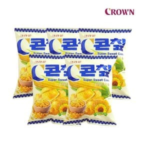 크라운 콘칲 초당옥수수 70g x 5봉지  콘칩 과자