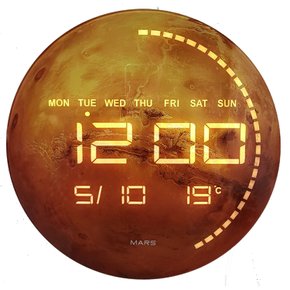 라이프엔 화성 벽시계 탁상시계 겸용 전자 LED시계 벽걸이 무소음 디지털