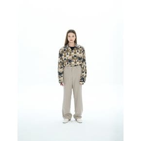 COLOR WIDE SLACKS_BEIGE