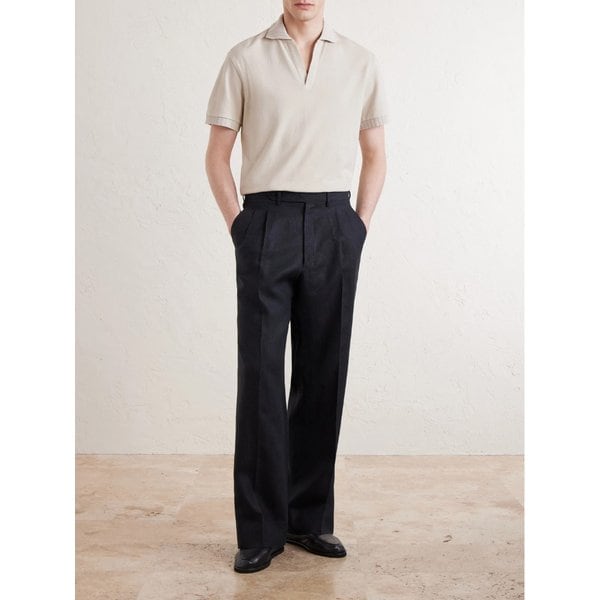 스토파 와이드 플리츠 리넨 팬츠 46376663163000228