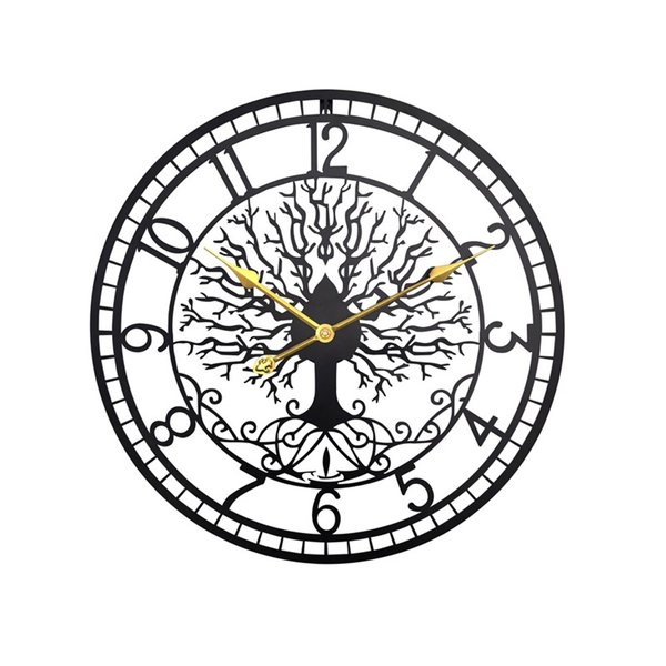 빈티지 스타일 무소음 원형 인테리어 벽시계