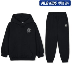 24FW [KIDS]베이직 스몰 로고 후드 세트 7AHDB0144-50BKS/7APTB0344-50BKS