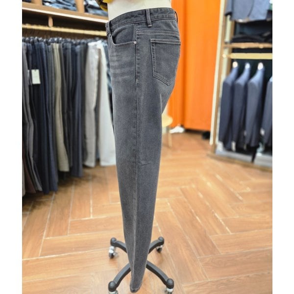 [여주점] 코오롱 브렌우드 남성 스탠다드핏 기모 그레이 데님 청바지 BRPDW25442GYX