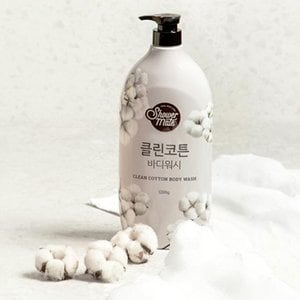 샤워메이트 클린코튼 바디워시 1.2kg