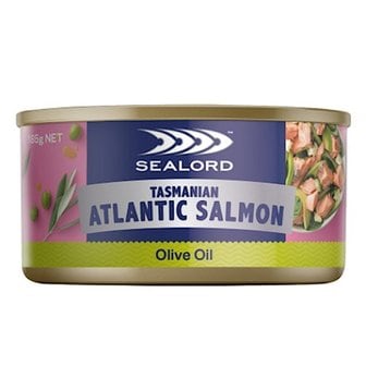  씨로드 타즈매니아산 연어 통조림 Sealord Tasmanian Salmon In Olive Oil 185g 4개