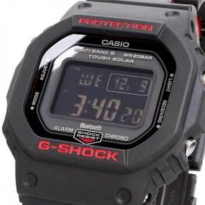 (카시오) G-SHOCK 무선 블루투스 라디오 손목시계 G-SHOCK GW-B5600HR-1 남성용 블랙 ()